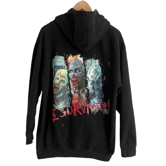 The Walking Dead Zip Up Hoodie AMC Universal Studios Hollywood Attractio… - Picture 3 of 6